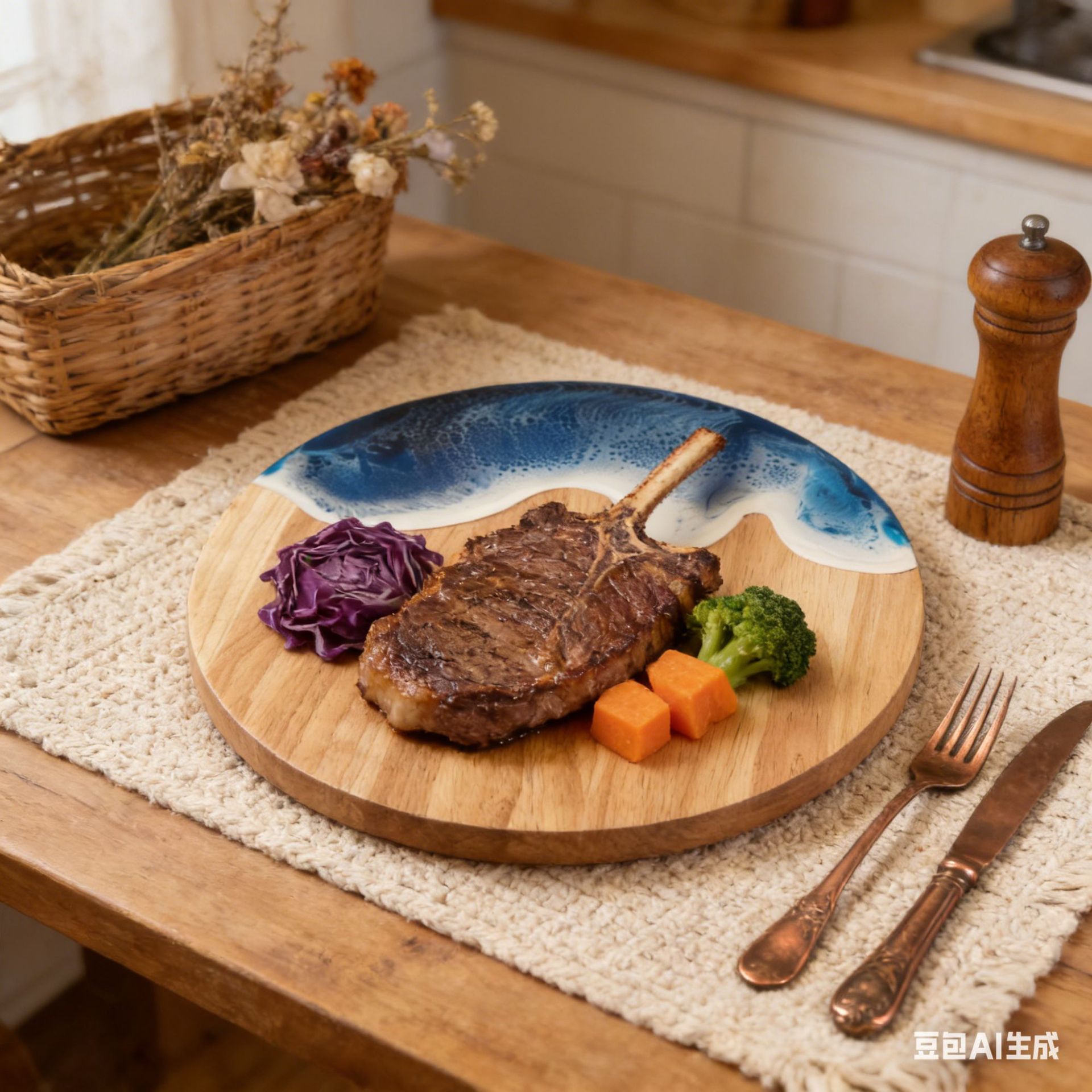 Epoxy Resin Acacia Wood Cutting Board