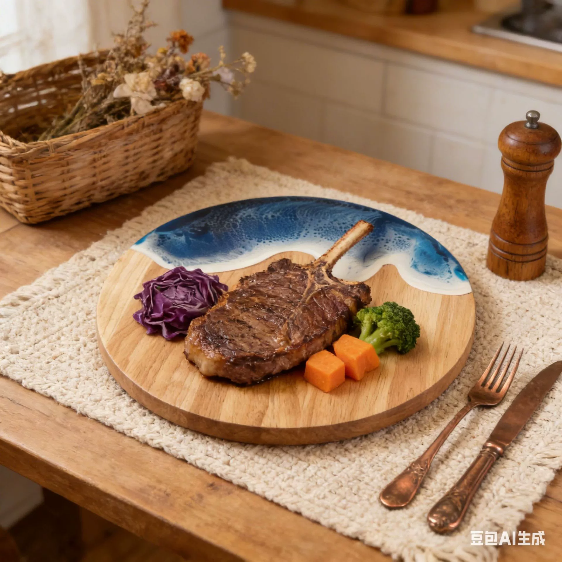 Epoxy Resin Acacia Wood Cutting Board