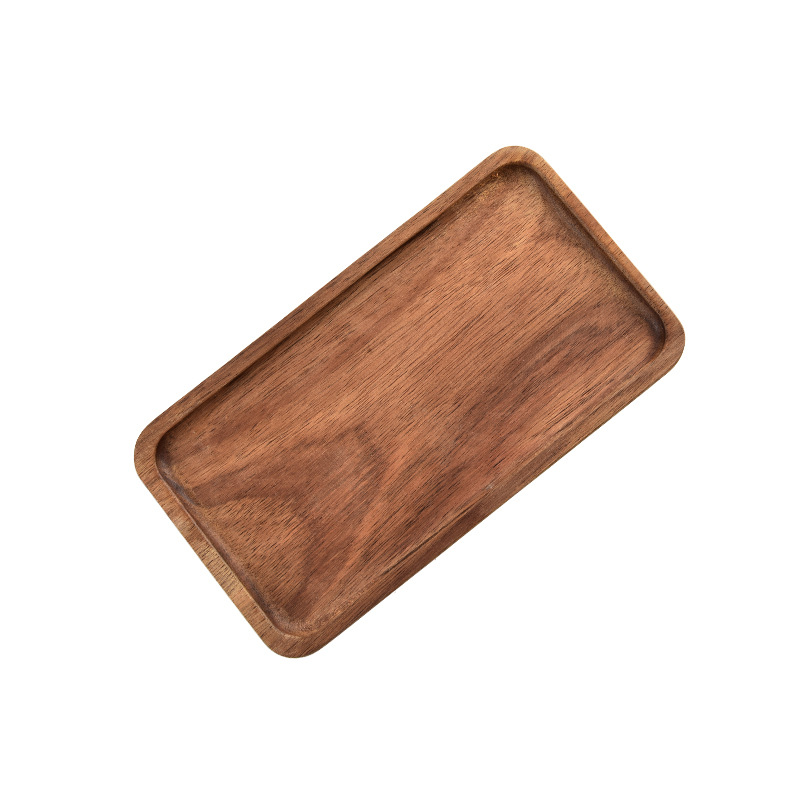 Acacia Solid Wood Snack Plate