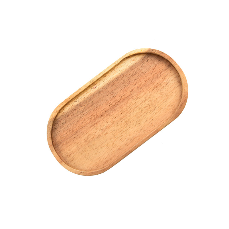Acacia Solid Wood Snack Plate