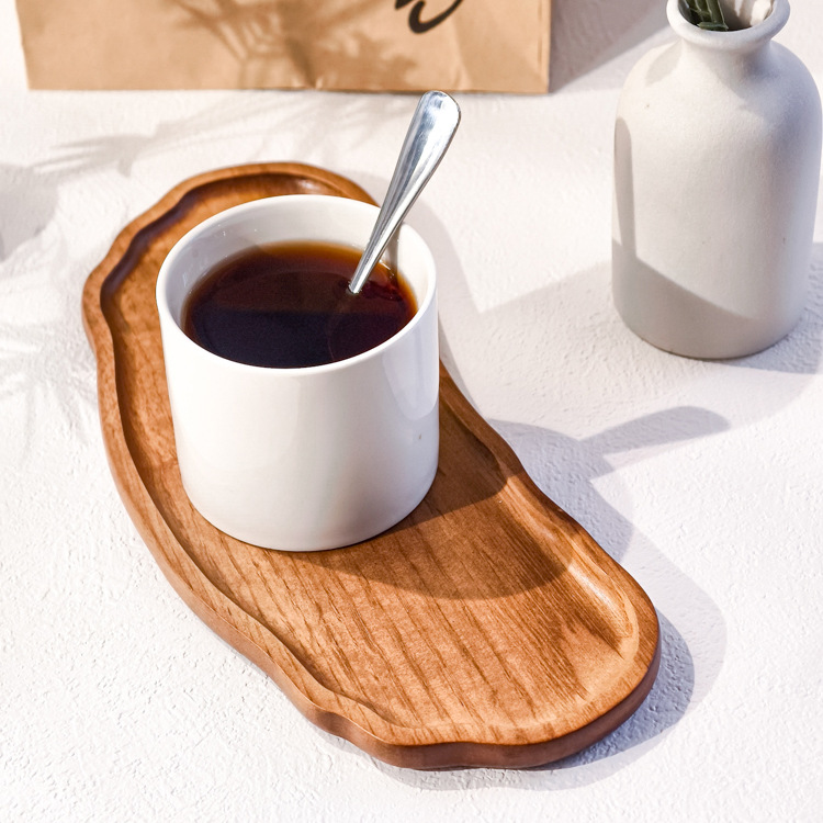 Acacia Solid Wood Caterpillar Shape Snack Plate