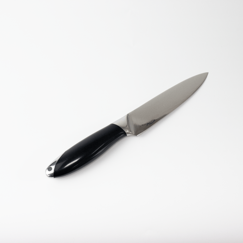 Damascus Steel 5-inch Fruit peeling Knife Black ABS Handle