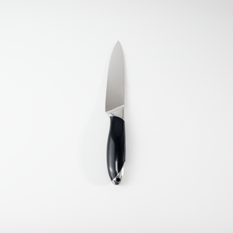 Damascus Steel 5-inch Fruit peeling Knife Black ABS Handle
