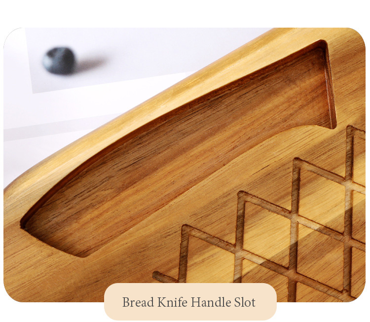 Custom-Made Portable Acacia Wood Cutting Board / Solid Wood Bread Board