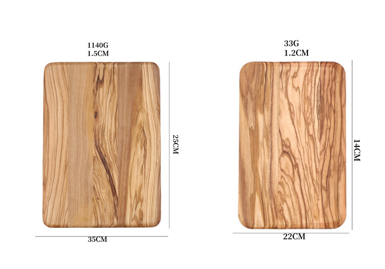 Double-Sided Rubberwood Kitchen Cutting Board