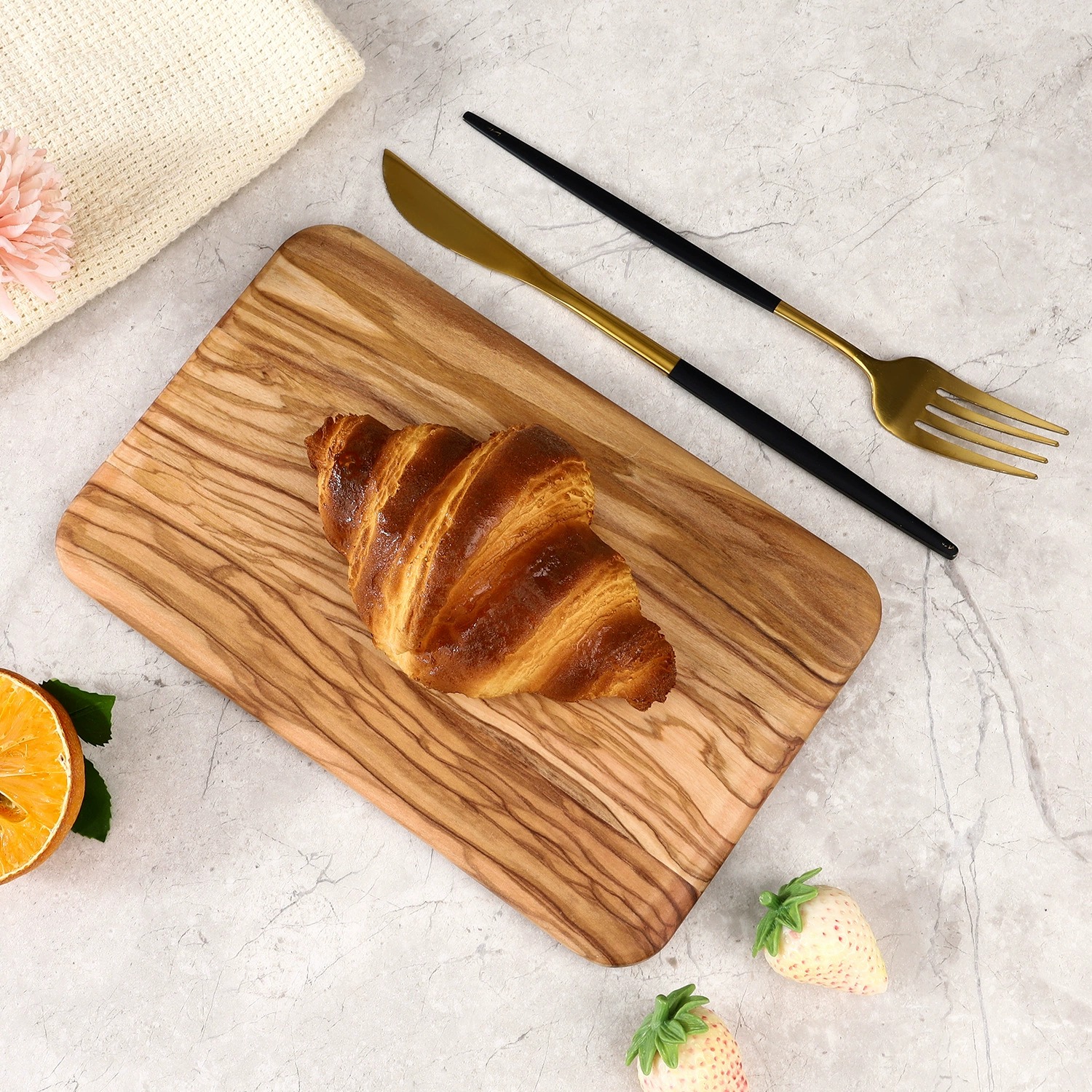 Double-Sided Rubberwood Kitchen Cutting Board