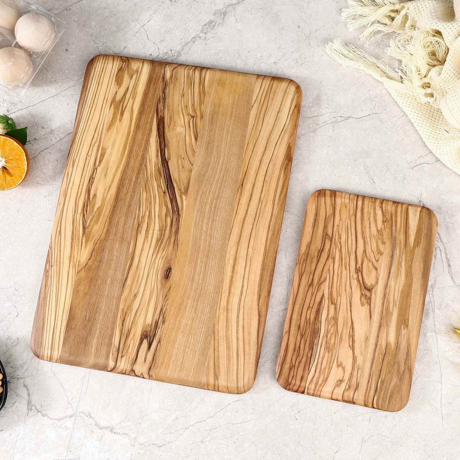 Double-Sided Rubberwood Kitchen Cutting Board