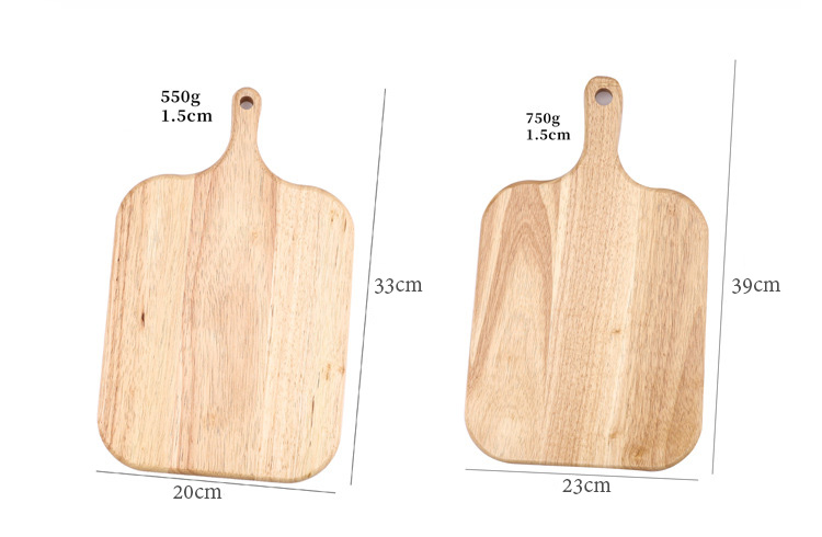 Multipurpose Rubberwood Cutting Board for Fruits, Steaks, and Pizza