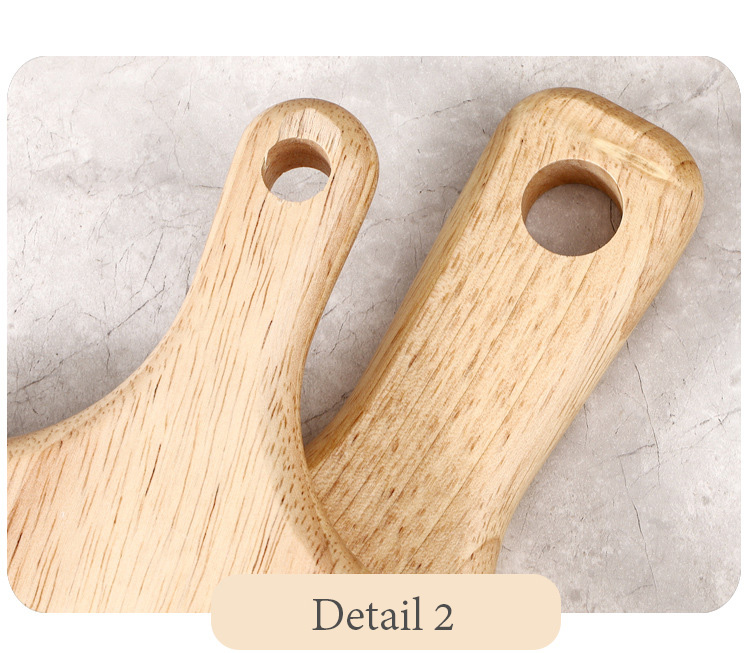 Multipurpose Rubberwood Cutting Board for Fruits, Steaks, and Pizza