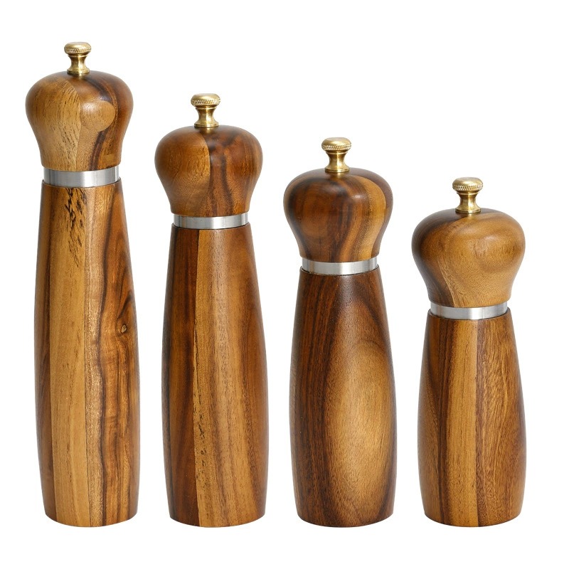 Manual Pepper Grinder with Seasoning Bottle, for Salt, Spices & Pepper